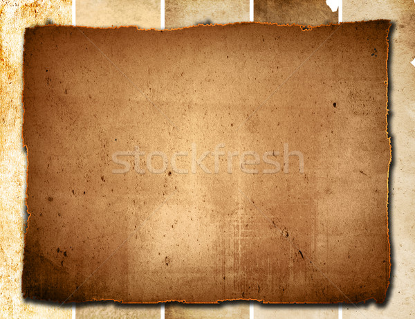 Grunge bruin frame ruimte textuur muur Stockfoto © ilolab