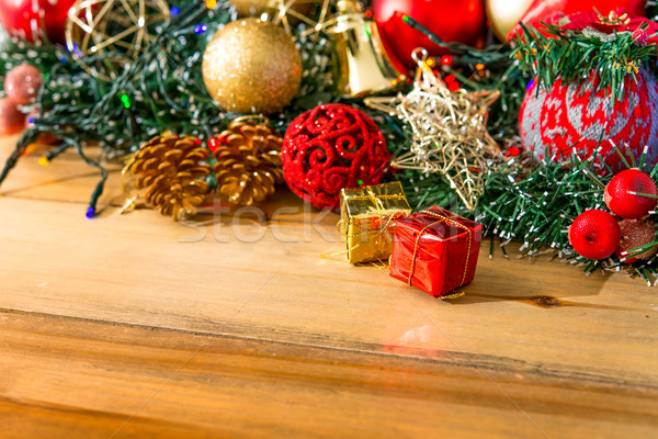 Noël décoration sombre arbre cadeau usine [[stock_photo]] © ilolab