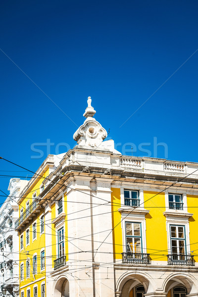 美しい ストリートビュー 歴史的 建築の リスボン ポルトガル ストックフォト © ilolab