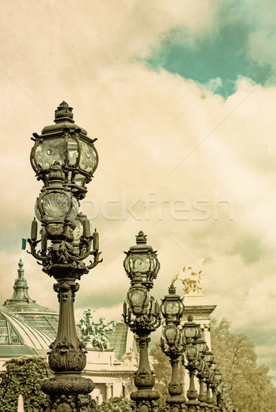 Stock photo: Retro Pont Alexandre III