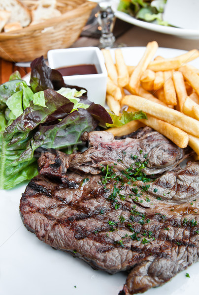 juicy steak beef meat Stock photo © ilolab