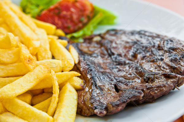 Delicious juicy steak beef meat Stock photo © ilolab