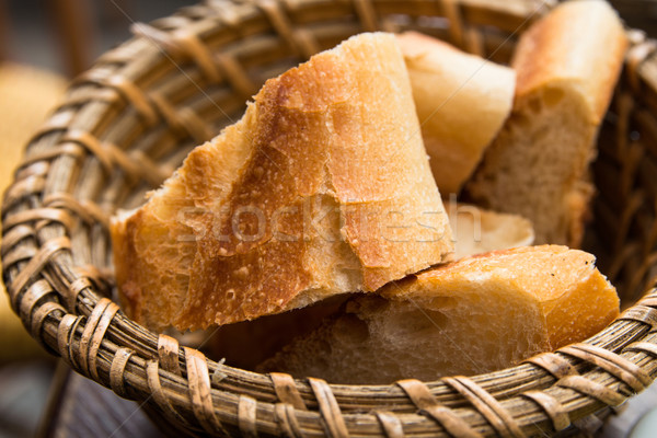 Stock photo: bread in basket