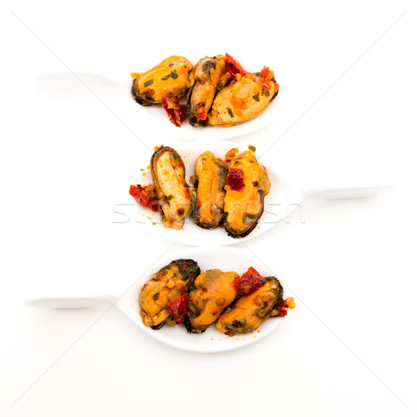 Mussel with white wine sauce  Stock photo © ilolab