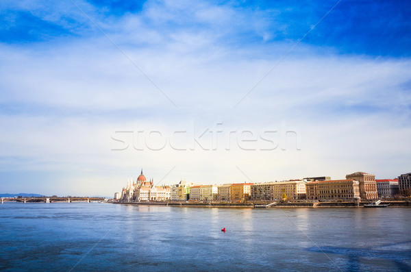 building of Parliament in Budapest Stock photo © ilolab