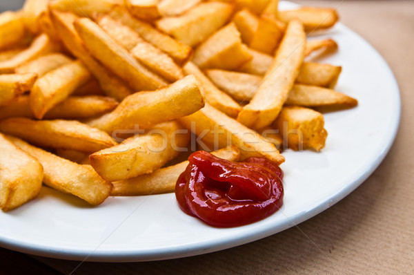 Golden French fries potatoes ready to be eaten Stock photo © ilolab