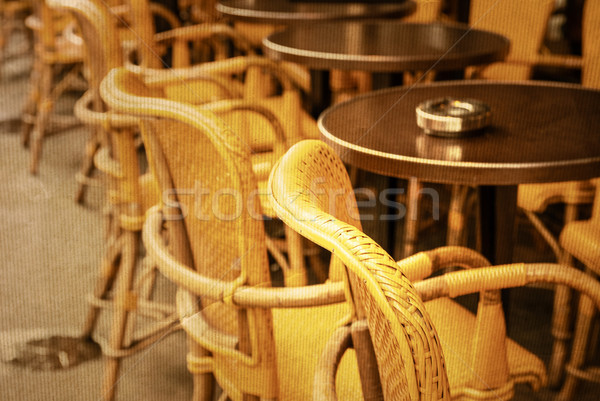 Servicio terraza café fiesta edificio calle Foto stock © ilolab
