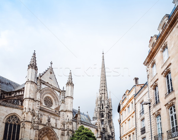 Street view of old town in bordeaux city, France Europe Stock photo © ilolab