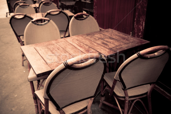 コーヒー テラス 空っぽ パーティ レストラン 表 ストックフォト © ilolab
