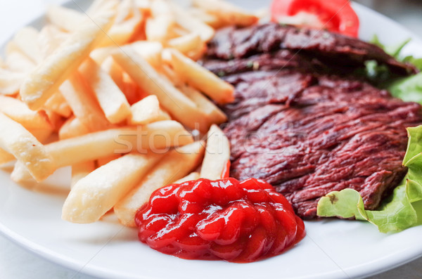 juicy steak beef meat Stock photo © ilolab