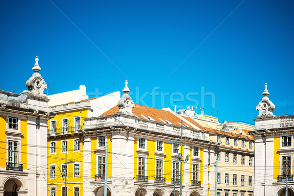 Mooie uitzicht op straat historisch bouwkundig Lissabon Portugal Stockfoto © ilolab