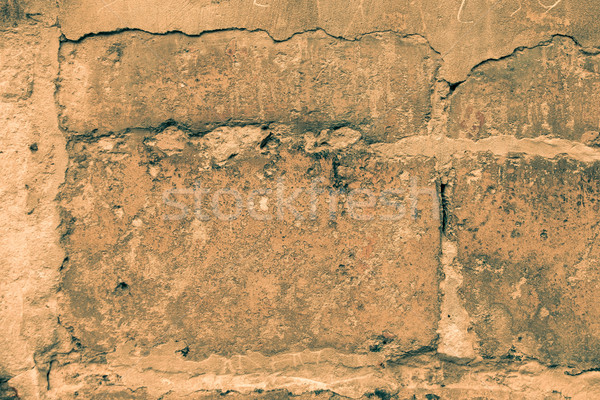 Stock photo: Brown grungy wall 