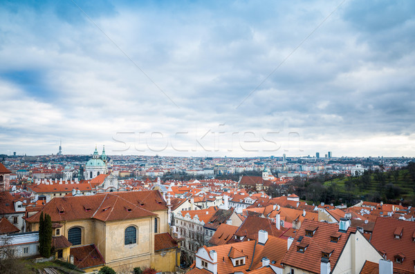 Orasul vechi vechi arhitectură Praga Republica Ceha constructii Imagine de stoc © ilolab