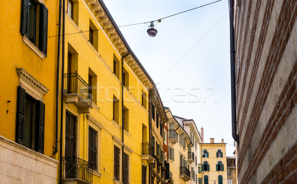 Hermosa vista de la calle verona centro mundo patrimonio Foto stock © ilolab