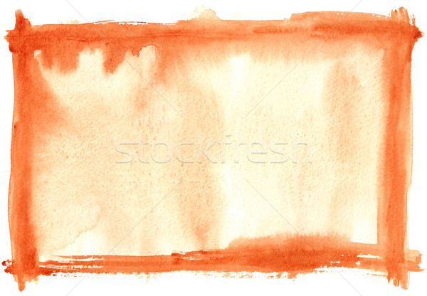 Сток-фото: текстуры · акварель · кадр · Живопись · пространстве · оранжевый