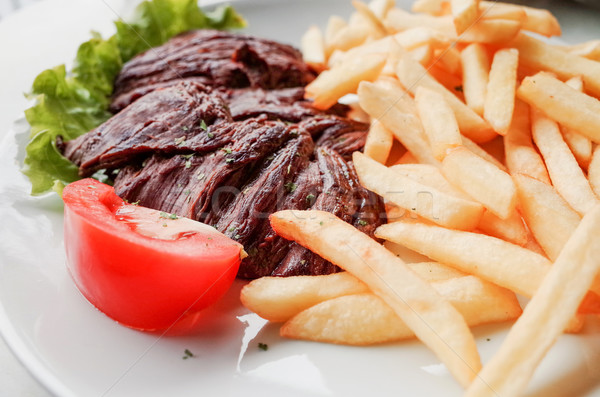 juicy steak beef meat Stock photo © ilolab