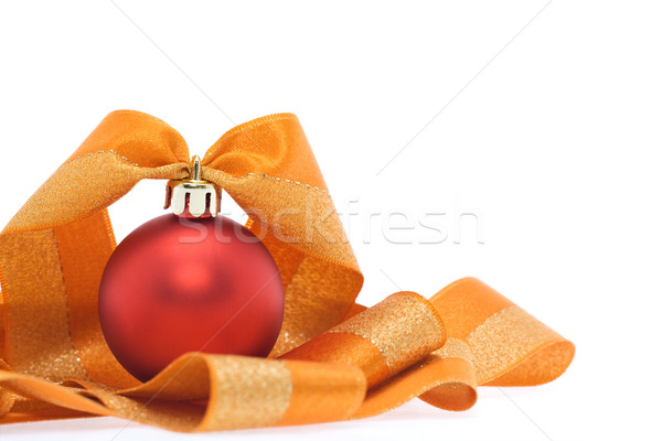 Christmas decoration in red and orange tones Stock photo © ilona75