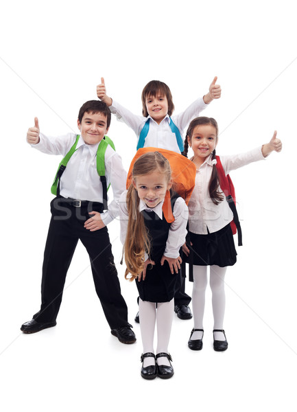 Group of kids happy going back to school Stock photo © ilona75