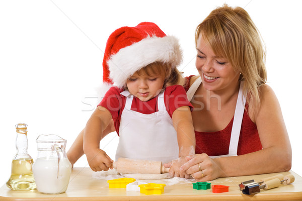 Making cookies at christmas time Stock photo © ilona75