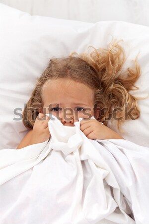 Little girl having childhood nightmares Stock photo © ilona75