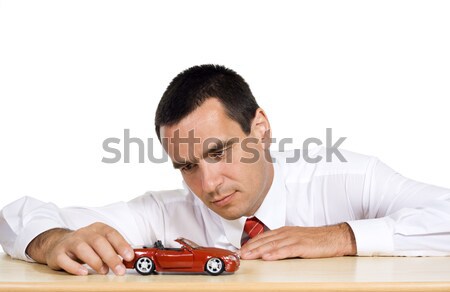 Businessman planning to buy a new car Stock photo © ilona75