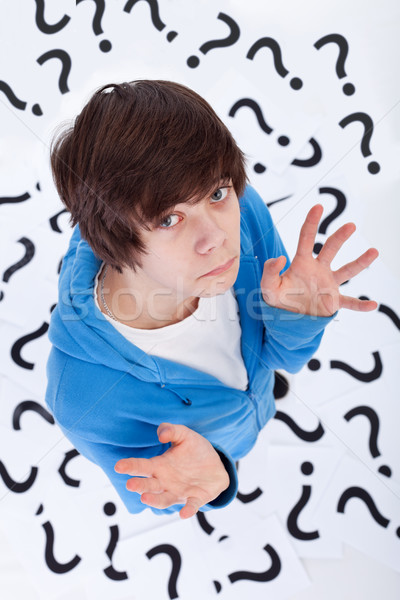 Teenager with no clue Stock photo © ilona75