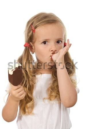 Little girl eating ice cream Stock photo © ilona75