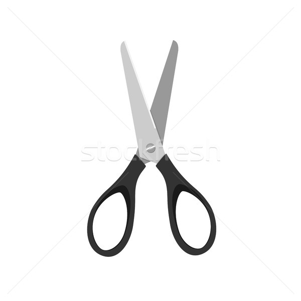 Black little open scissors Stock photo © Imaagio