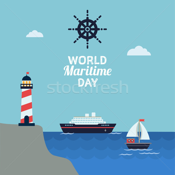 World maritime day celebration Stock photo © Imaagio