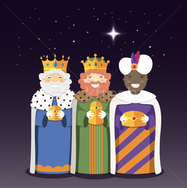 The Three Kings with christmas star Stock photo © Imaagio