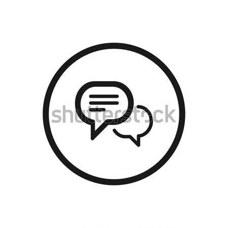 Chat Symbol Weiss Internet Hintergrund Zeichen Vektor Grafiken C Imaagio Stockfresh