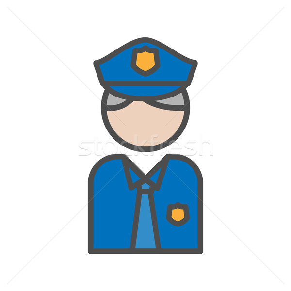 Police and security people avatar icon on white background Stock photo © Imaagio