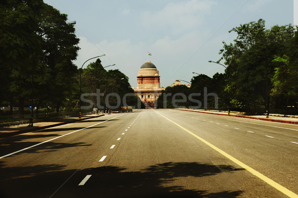 дороги ведущий Правительство здании Нью-Дели Индия Сток-фото © imagedb
