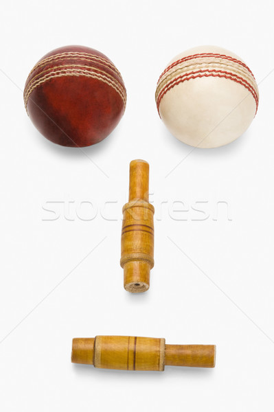 [[stock_photo]]: Cricket · bois · rouge · cuir · photographie