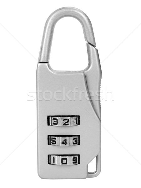 Közelkép számkombinációs zár biztonság zár biztonság modern Stock fotó © imagedb