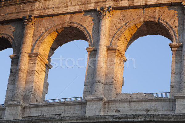 Stockfoto: Geschiedenis · schaduw · boog · roma · Romeinse · buitenshuis