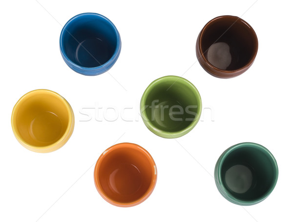 Keramische ontwerp groep container pot Stockfoto © imagedb