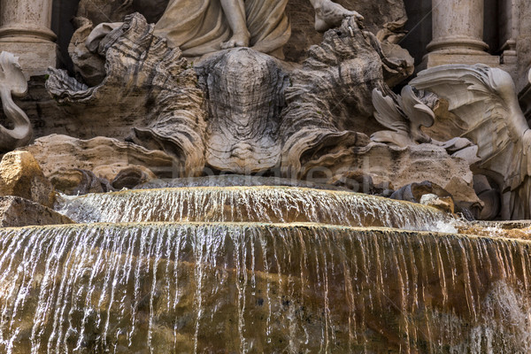 çeşme trevi Çeşmesi Roma su sanat mimari Stok fotoğraf © imagedb