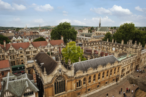 Magasról fotózva kilátás egyetem épületek Oxford Oxfordshire Stock fotó © imagedb