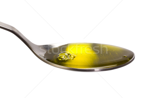 Közelkép étolaj olaj citromsárga fotózás fehér háttér Stock fotó © imagedb