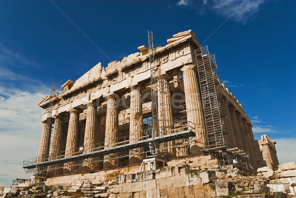 Oude tempel Parthenon Acropolis Athene Stockfoto © imagedb