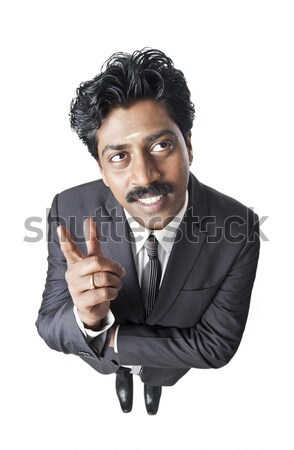 Stockfoto: Zuiden · indian · zakenman · denken · 20s · verticaal