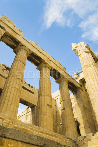 Ruines oude Acropolis Athene Griekenland Stockfoto © imagedb