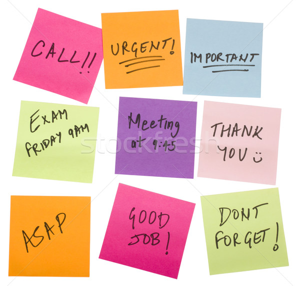 胶粘剂    笔记    业务    组 / text written on adhesive notes