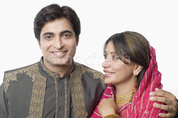 Couple souriant sourire amour portrait [[stock_photo]] © imagedb