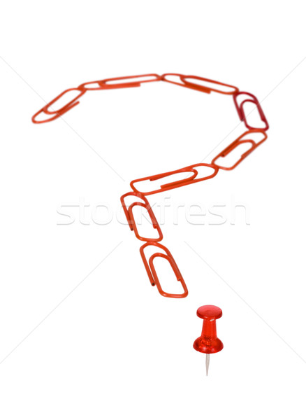 Kâğıt soru işareti simge grup kırmızı bağlantı Stok fotoğraf © imagedb