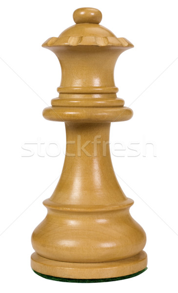 Königin Schachfigur Spiel Strategie weißem Hintergrund Stock foto © imagedb