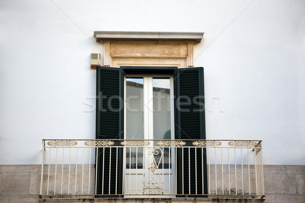 Low angle view of a balcony of a house Stock photo © imagedb