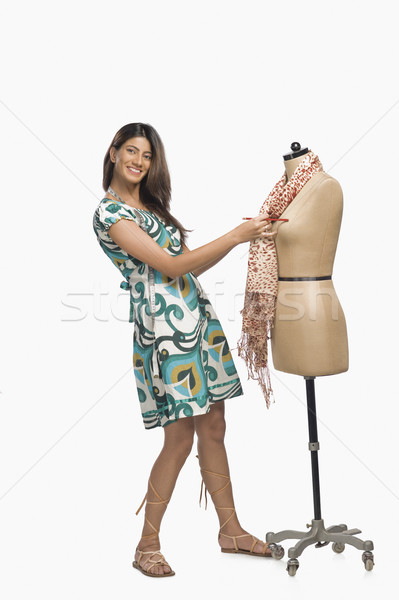 Weiblichen Mode Designer Kleid Schaufensterpuppe Bleistift Stock foto © imagedb