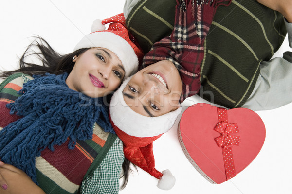 Paar Stock Weihnachten vorliegenden Liebe Stock foto © imagedb